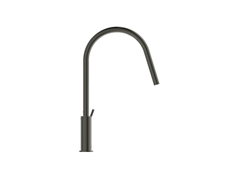 Robinet de cuisine IDEAL STANDARD Gusto rond gris magnetique