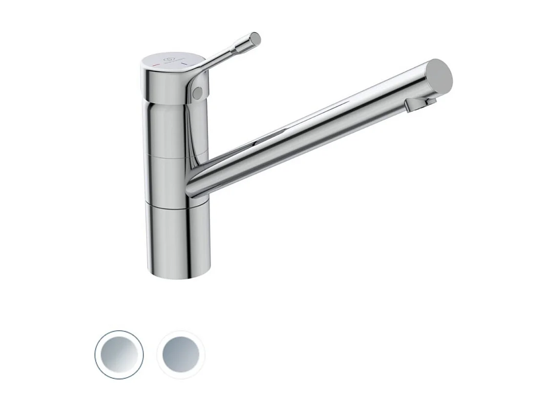 Robinet de cuisine bec medium IDEAL STANDARD Ceralook chrome + Nettoyant
