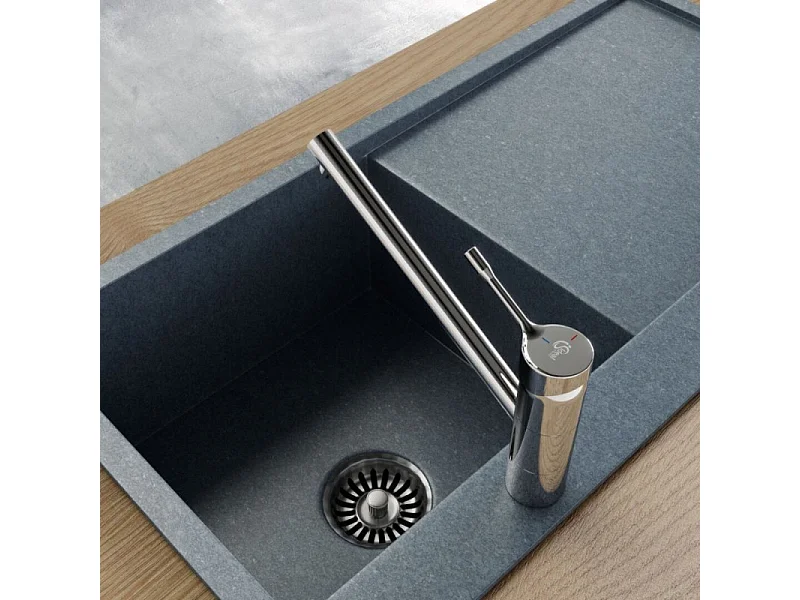 Robinet de cuisine bec medium IDEAL STANDARD Ceralook chrome + Nettoyant