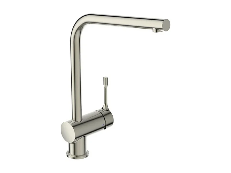 Robinet de cuisine IDEAL STANDARD Ceralook bec L gris orage + microfibre