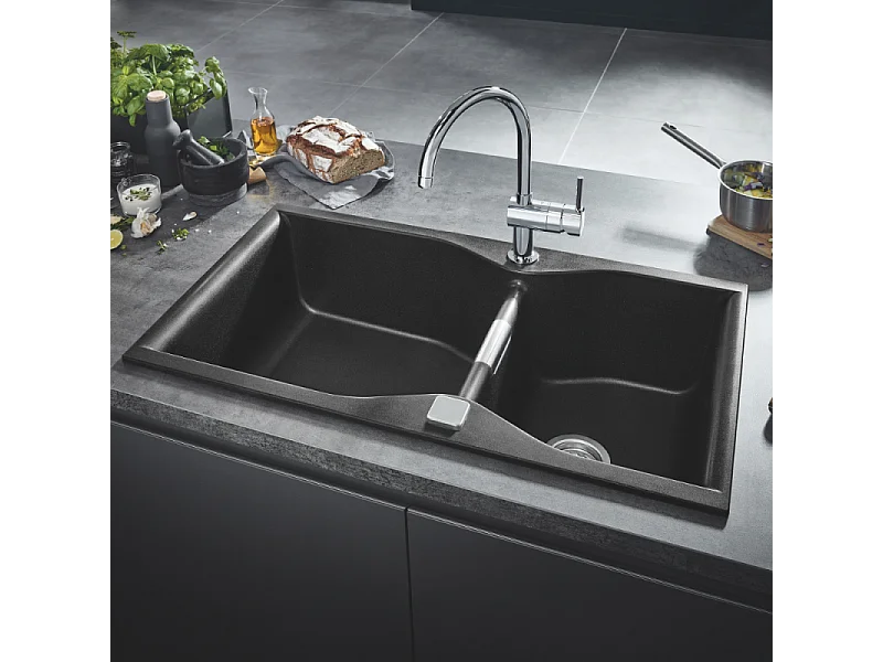 Mitigeur cuisine GROHE Minta Bec haut chrome