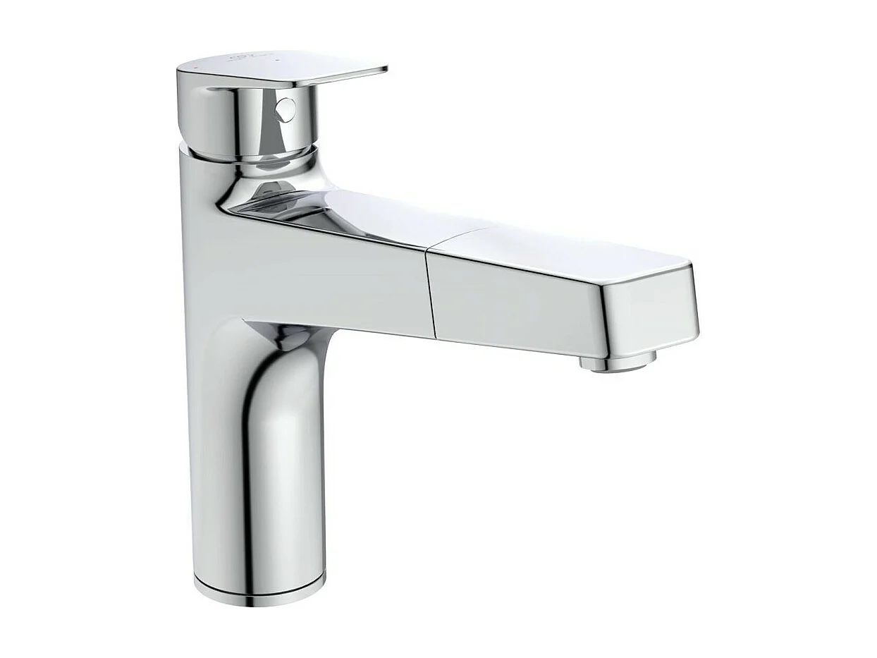 Robinet de cuisine IDEAL STANDARD Blue Start bec haut douchette extractible + Microfibre