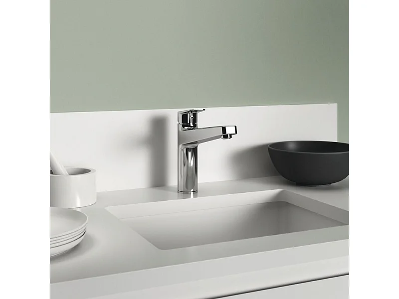 Robinet de cuisine IDEAL STANDARD Blue Start bec haut + Microfibre