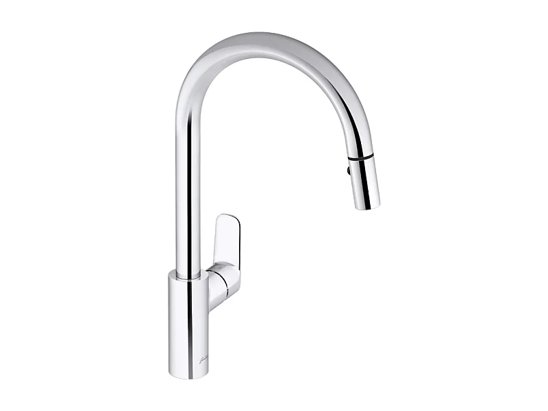 Robinet cuisine avec douchette extractible JACOB DELAFON July+ col de cygne et orientable