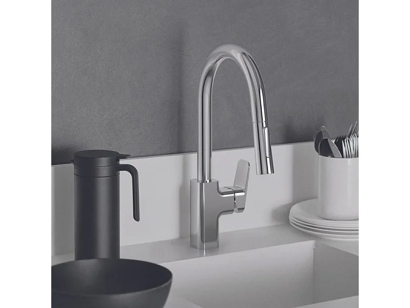 Robinet de cuisine IDEAL STANDARD Blue Start douchette extractible + Nettoyant