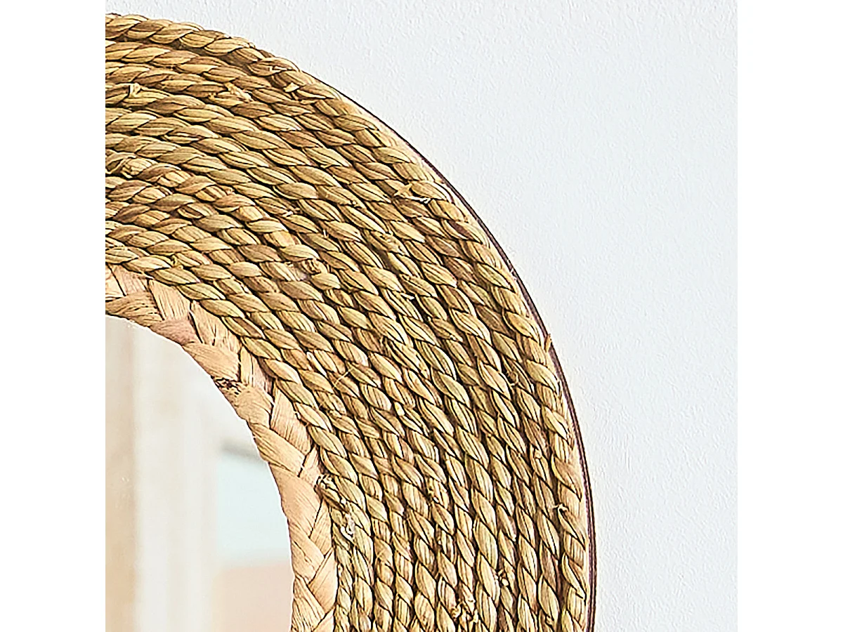 Lot 3 miroirs en jonc de mer 25cm FSC