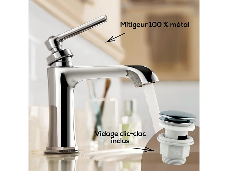 PAINI Mitigeur lavabo retro Lady's 100 Chromé