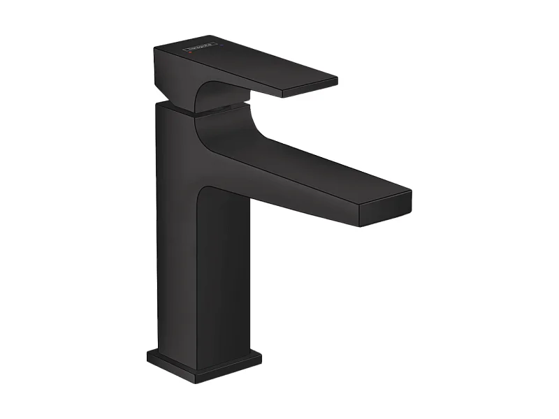 HANSGROHE Mitigeur lavabo Metropol 110 poignée manette, bonde Push-Open noir mat