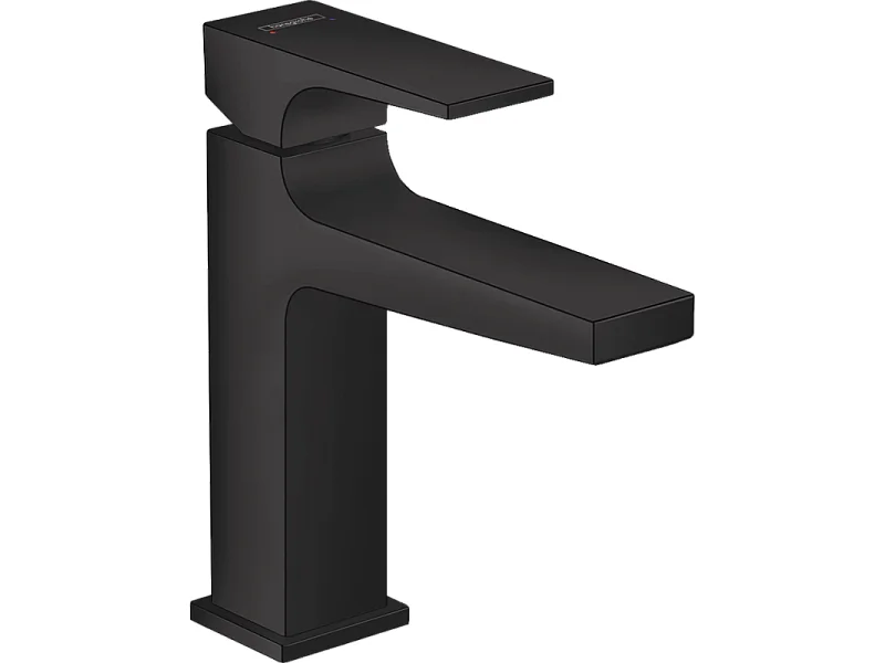 HANSGROHE Metropol 110 Mezclador de lavabo con manecilla, desagüe Push-Open negro mate