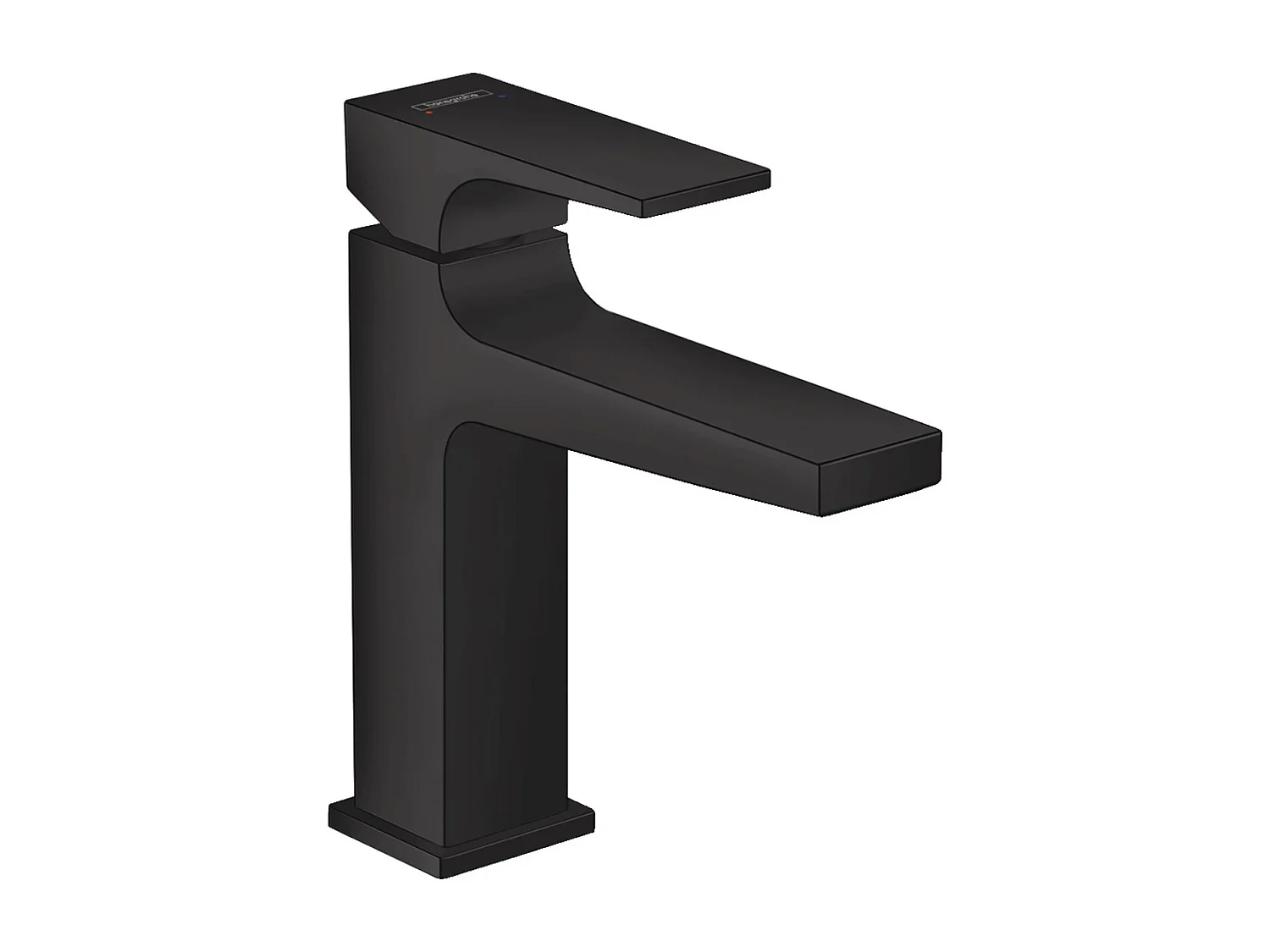HANSGROHE Metropol 110 Mezclador de lavabo con manecilla, desagüe Push-Open negro mate