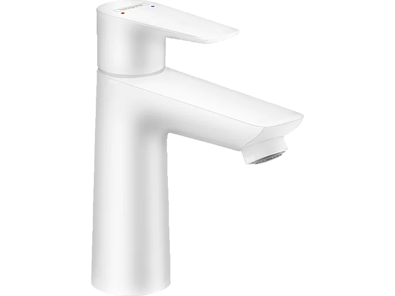 HANSGROHE Mezclador de lavabo Talis E 110, sin palanca extraíble ni desagüe blanco mate