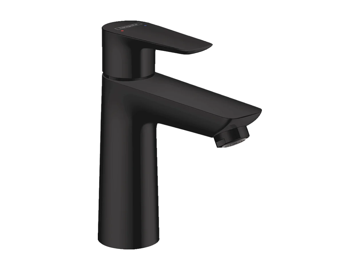 HANSGROHE Mezclador de lavabo Talis E 110, sin extraíble ni desagüe negro mate