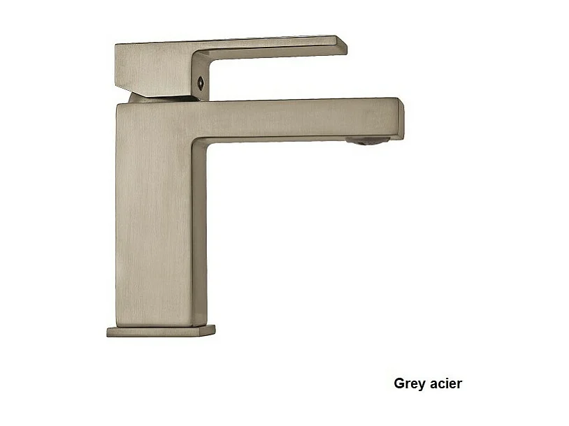 PAINI Mitigeur lavabo Dax Small PVD Grey Acier
