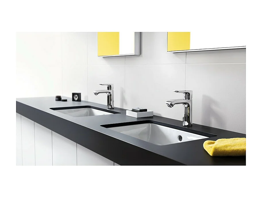 HANSGROHE Mitigeur lavabo Metris 110, avec tirette et vidage chromé