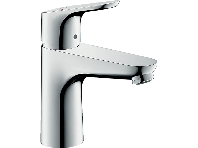 HANSGROHE Mezclador de lavabo Focus 100, con extraíble y desagüe cromado