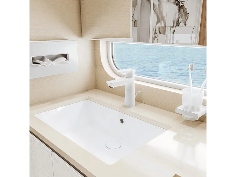 Mitigeur lavabo HANSGROHE Talis 110 CH3 Coolstart blanc mat