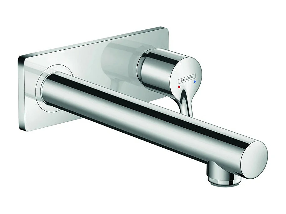 HANSGROHE Talis S Mezclador de lavabo de pared 225 mm + desagüe libre Cromo