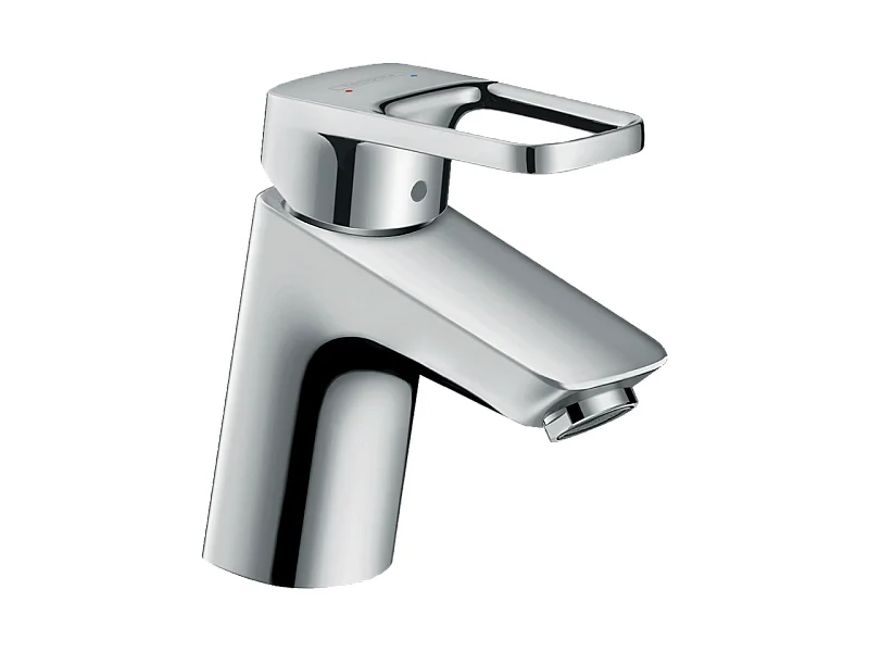 HANSGROHE Mezclador de lavabo Logis Loop 70, con tirador extraíble y desagüe sintético cromado