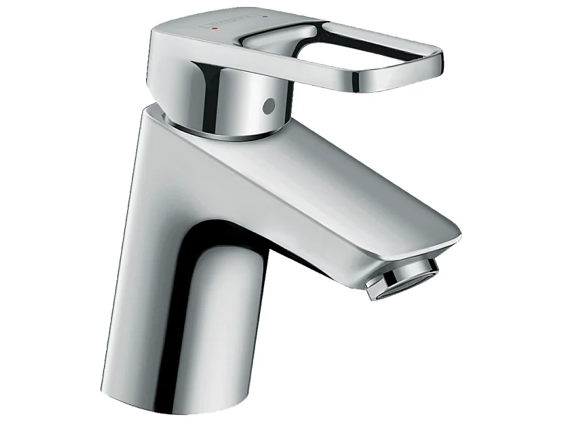 HANSGROHE Mezclador de lavabo Logis Loop 70, con tirador extraíble y desagüe sintético cromado