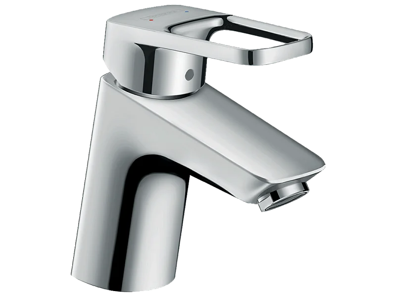 HANSGROHE Mezclador de lavabo Logis Loop 70, con tirador extraíble y desagüe sintético cromado