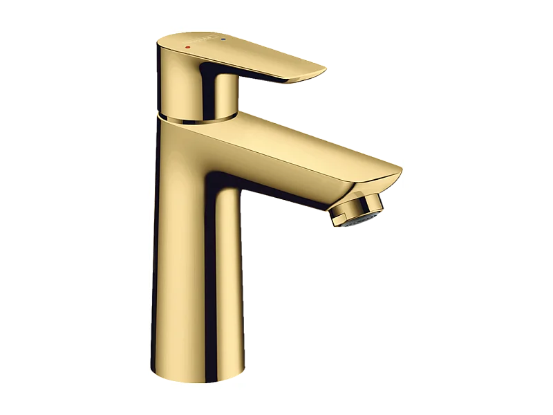 HANSGROHE Mitigeur lavabo Talis E 110, sans tirette ni vidage aspect doré poli