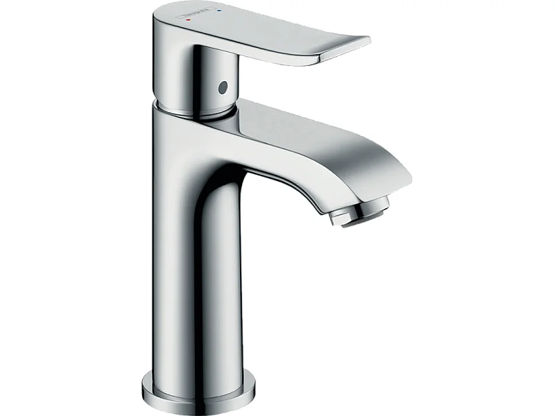 HANSGROHE Mitigeur lavabo Metris 100, avec tirette et vidage chromé