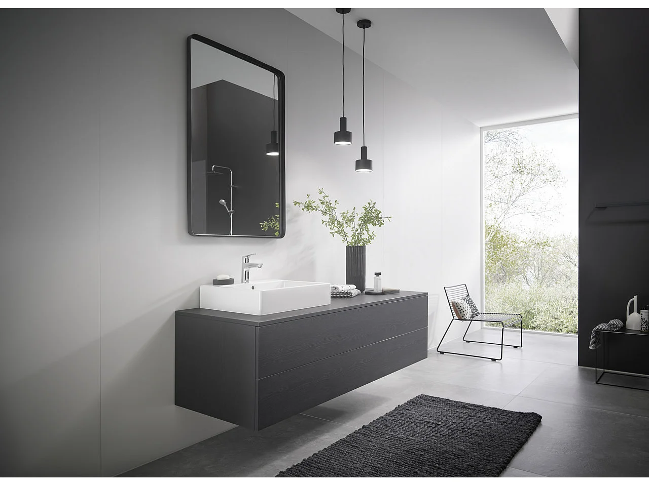 HANSGROHE Mitigeur de lavabo 100 sans tirette ni vidage bas débit chromé