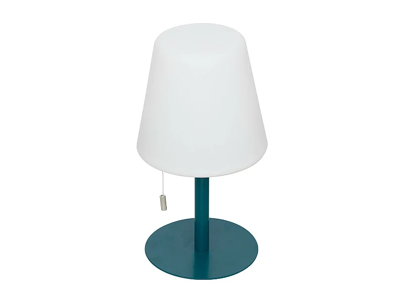 Lampe à Poser d'Extérieur "Zack" 30cm Bleu Canard