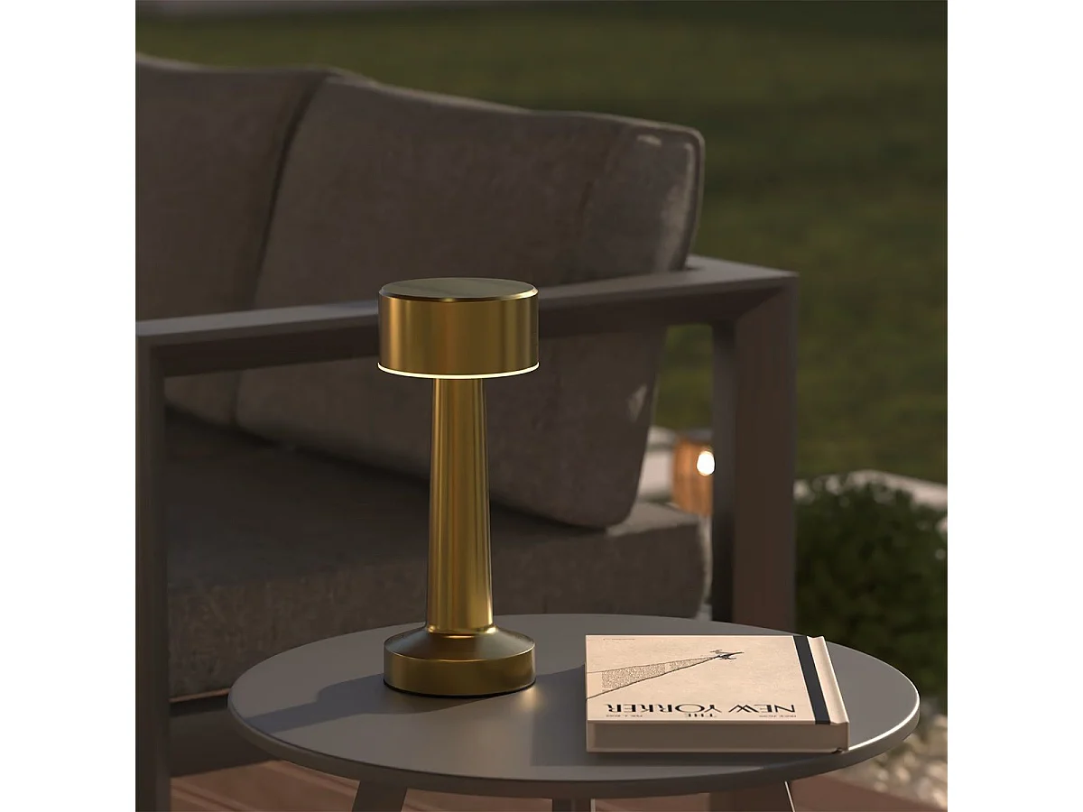 Lampe d'Extérieure en Métal "Halto" 21cm Doré