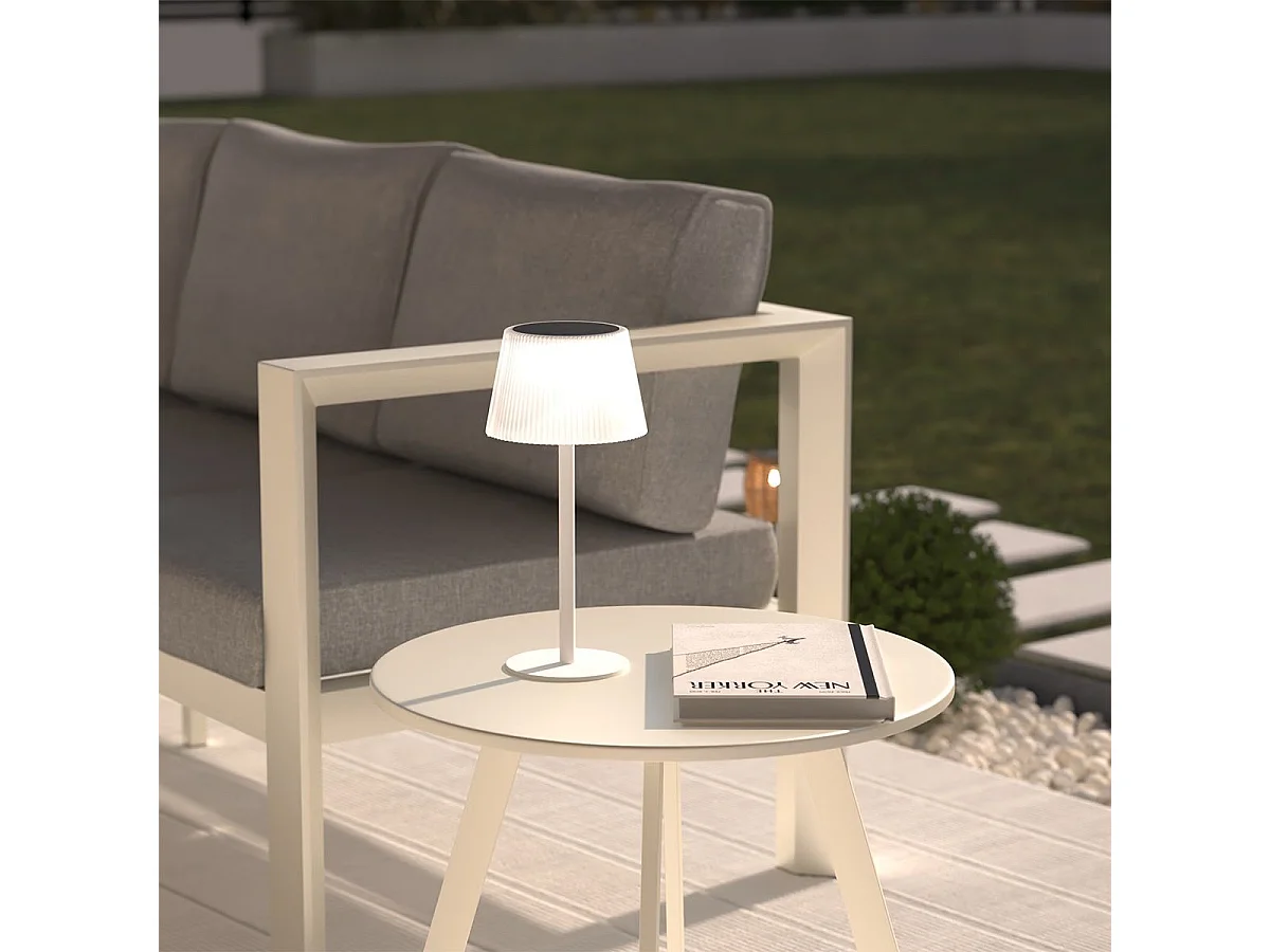 Lampe Solaire à LED "Katy" 30cm Blanc