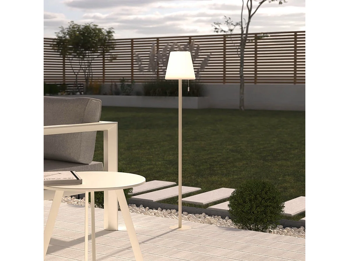 Lampadaire d'Extérieur "Zack" 105cm Beige
