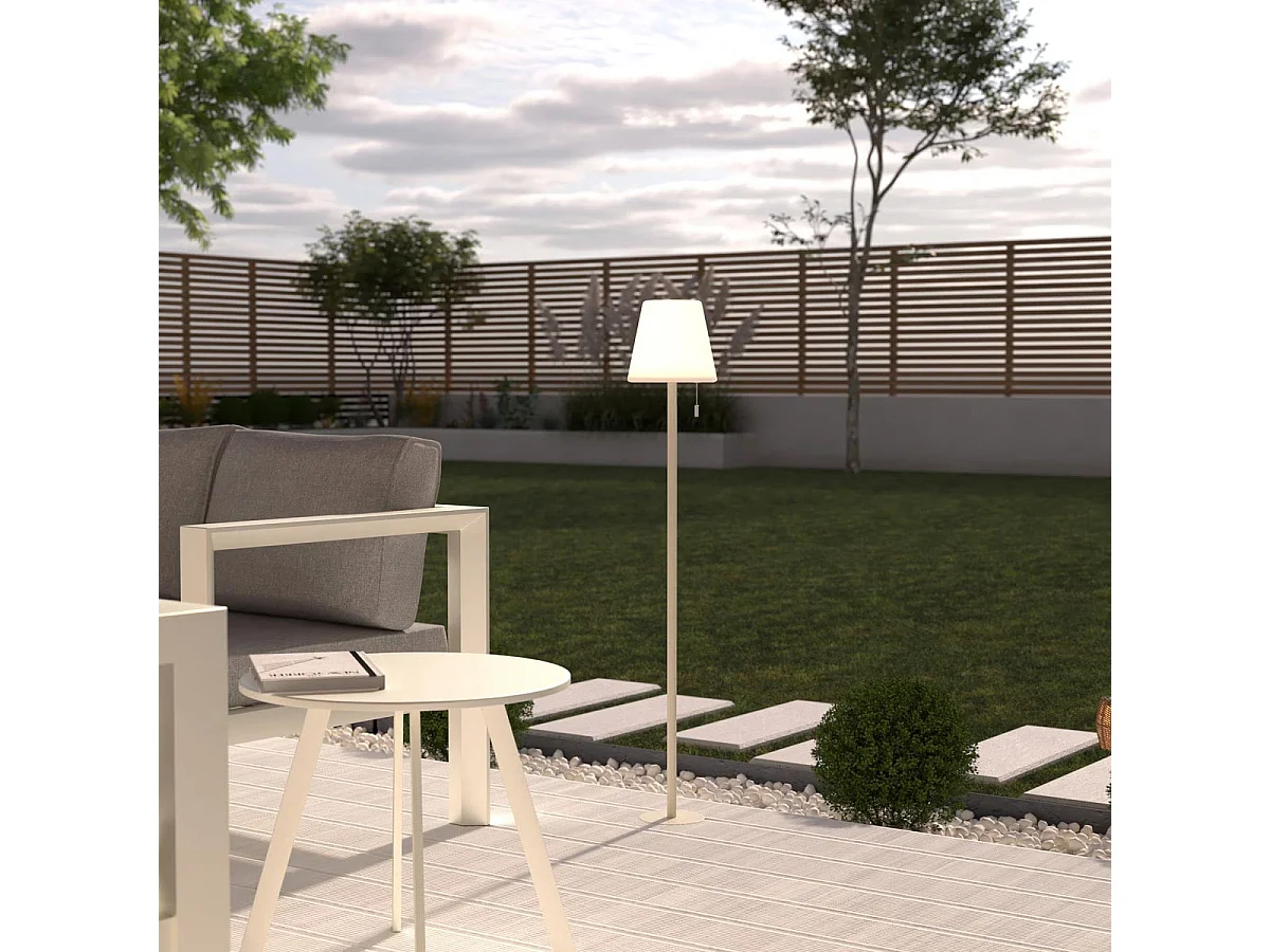 Lampadaire d'Extérieur "Zack" 105cm Beige