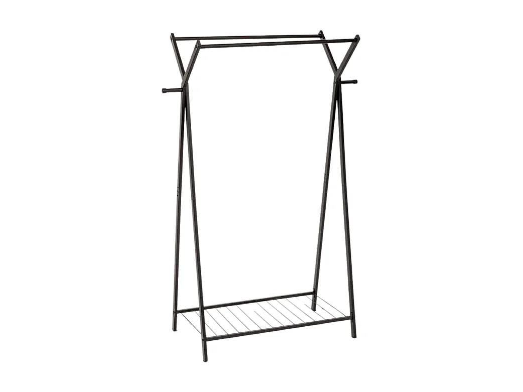 Portant à Vêtements Double en Métal "Metty" 145cm Noir