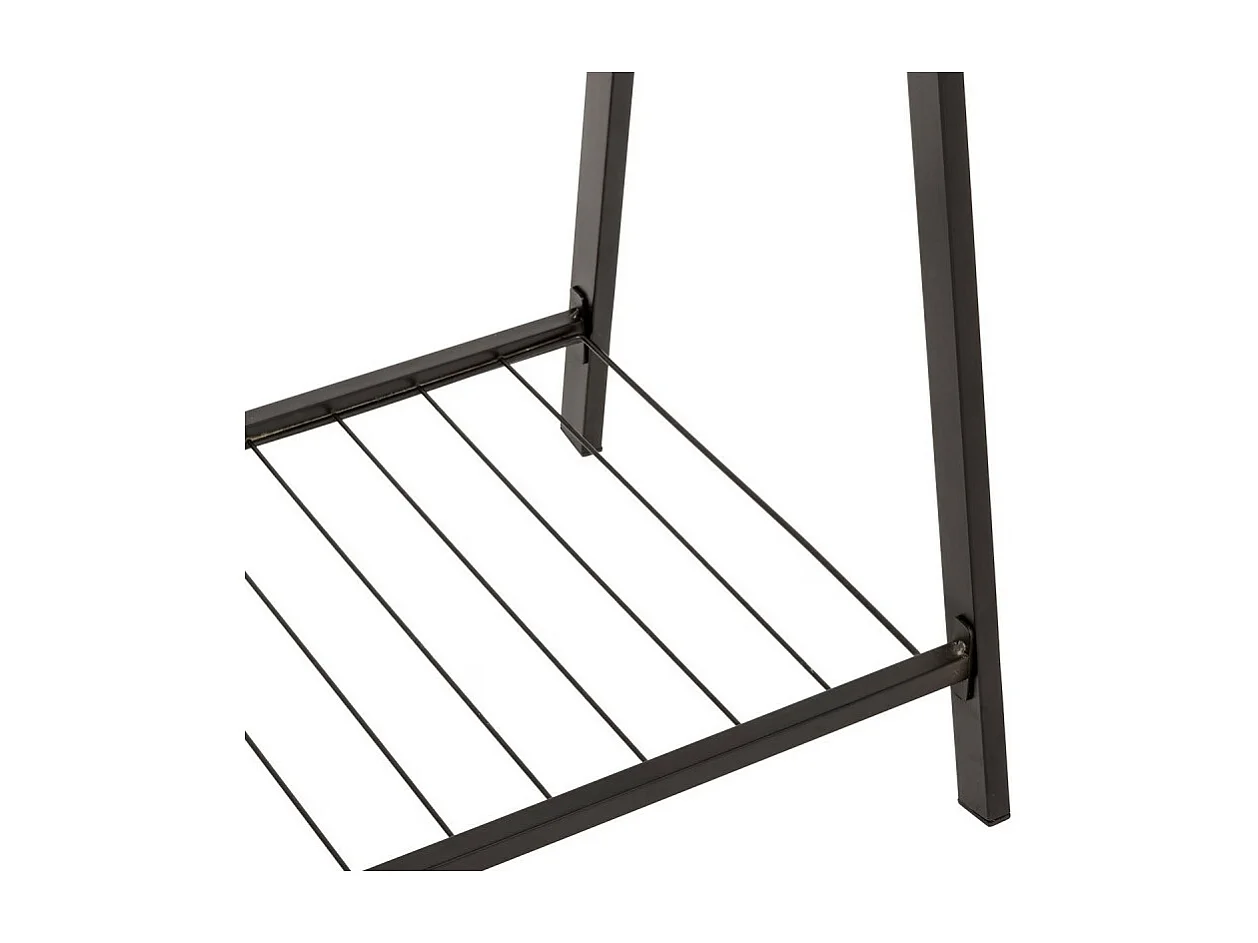 Portant à Vêtements Double en Métal "Metty" 145cm Noir