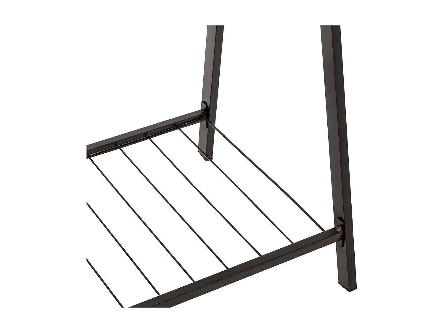 Portant à Vêtements Double en Métal "Metty" 145cm Noir