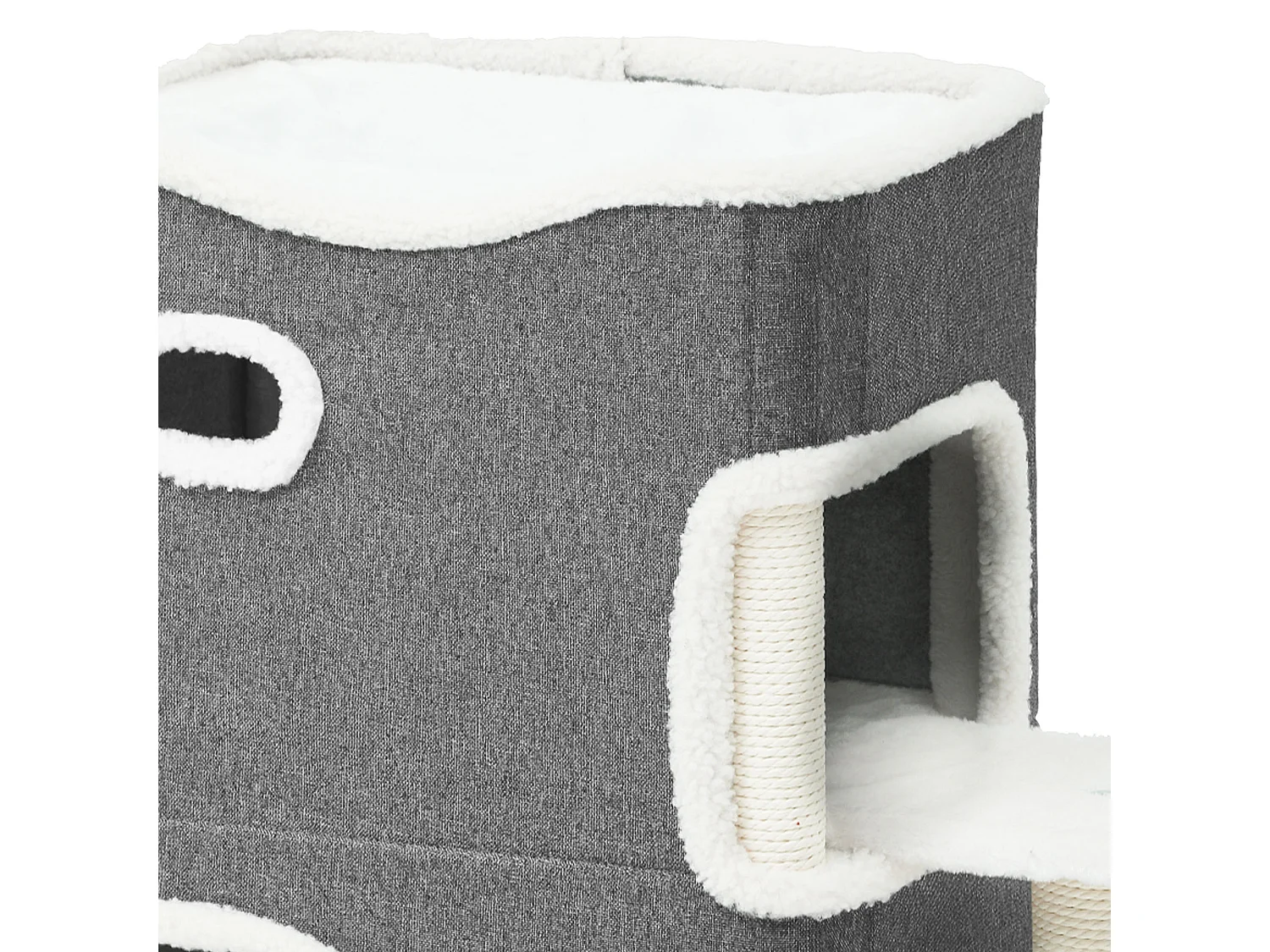 Niche Chat Interieur 58 X 33 X 30cm Maison Chat Interieur Amovible