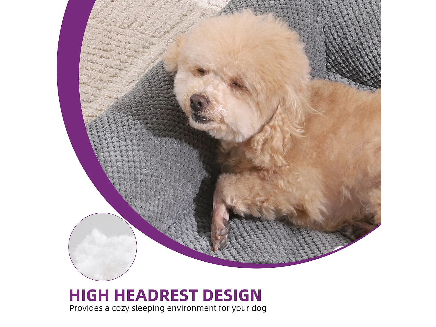 YITAHOME Panier - Grand Chien - Gris - Dehoussable - Orthopédique - lit Chien - Matelas Lavable - 108x80cm