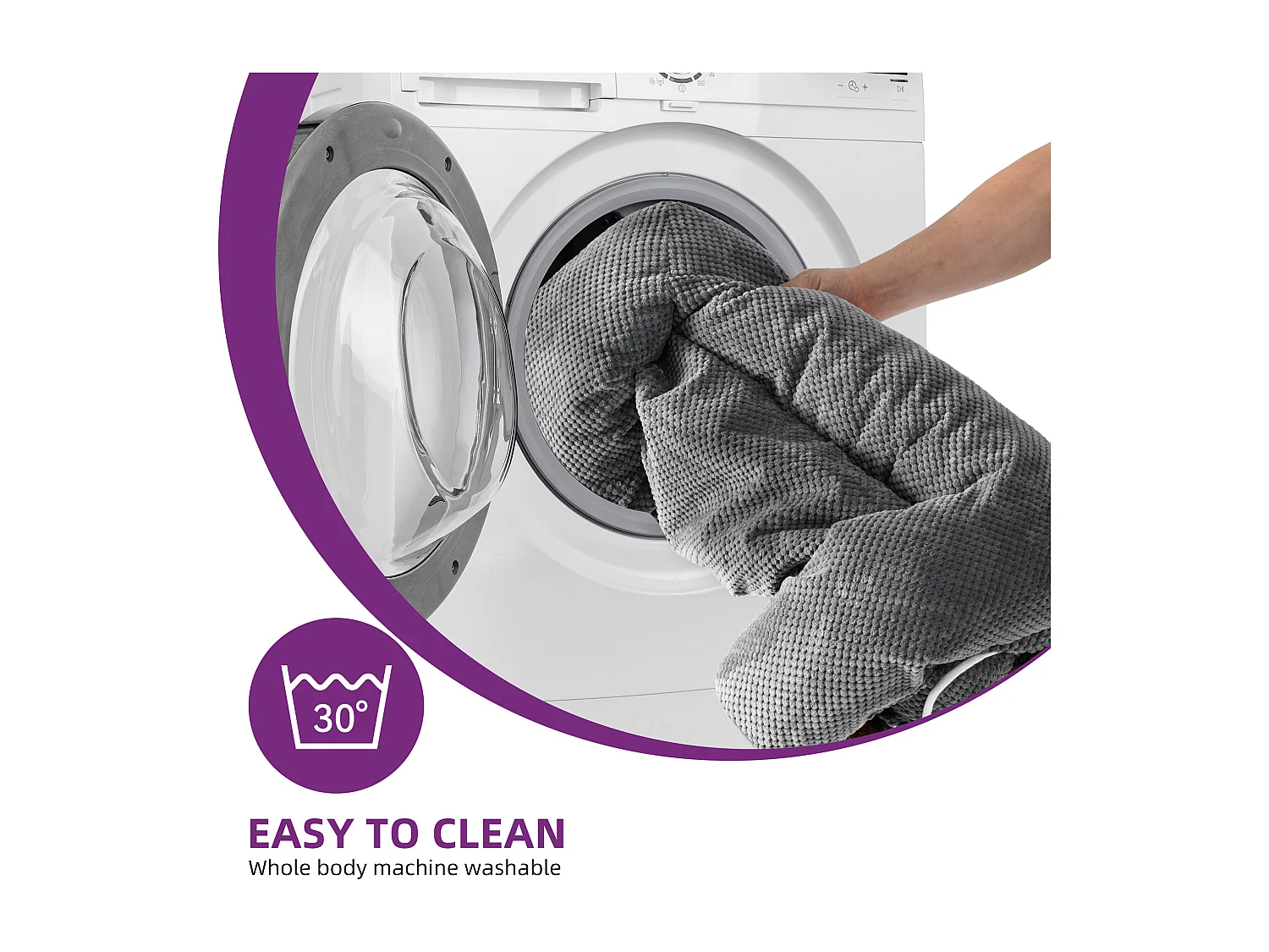 YITAHOME Panier - Grand Chien - Gris - Dehoussable - Orthopédique - lit Chien - Matelas Lavable - 108x80cm