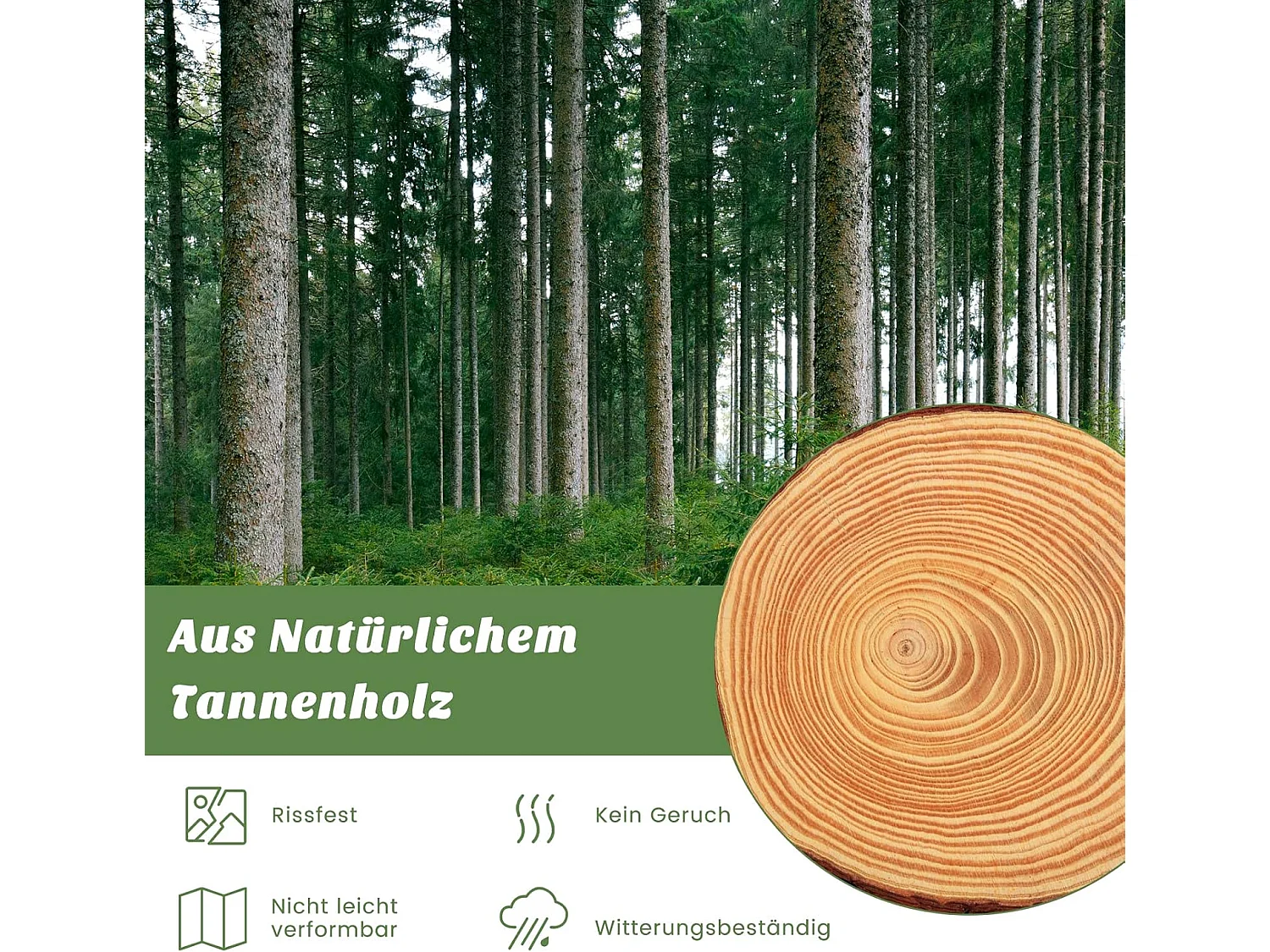 Verhoogd bloembed met hek, houten plantenbak met 4-zijdige bescherming en 9 plantenoppervlakken, bloembak voor groenten, fruit, kruiden, 107 x 107 x 70 cm