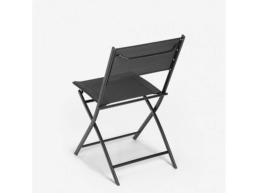 Mesa Rectangular Negra 150x90 cm y 6 Sillas De Colores Enjoy