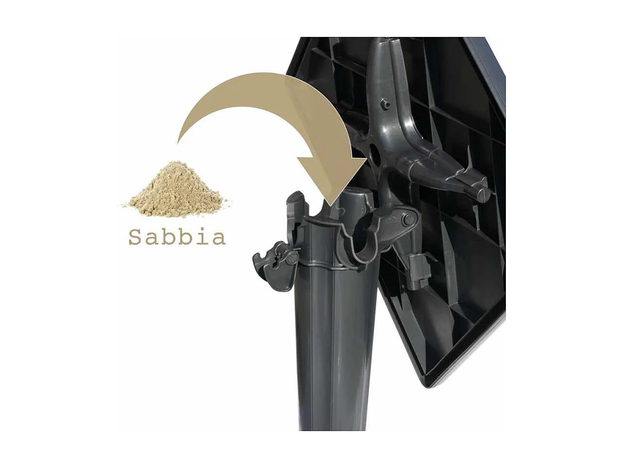 Schwarz Quadratisch Tisch und 2 Stühle Farbiges Polypropylen-Innenmastenset Grand Soleil Cristal Light Balcony - Transparent Schwarz Anthrazit