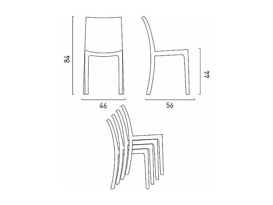 Ensemble table carrée beige + 4 chaises colorées polirattan Margarita