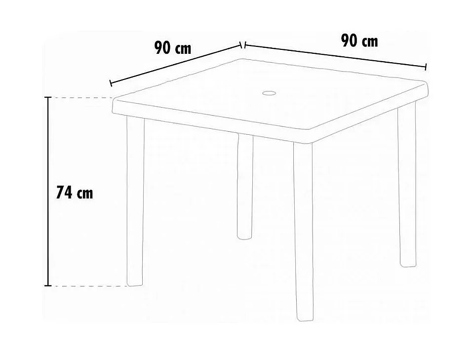 Poly Rattan Tisch Quadratisch mit 4 Bunten Stühlen 90x90 Braun Brown Passion