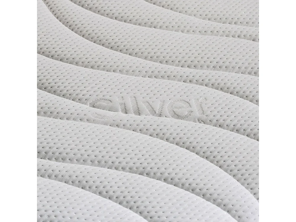 Materasso memory Florida Ginseng multionda 3 strati, piazza e mezza 120x190 7 zone, fodera ioni d’argento H25 – Comprarredo