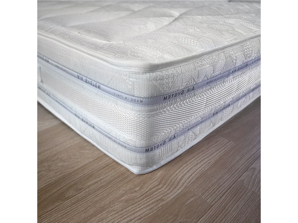 Materasso rigido Messico fino a 130 kg, singolo 80x190 cm, altezza 25 cm, lato estate/inverno con lana – Comprarredo