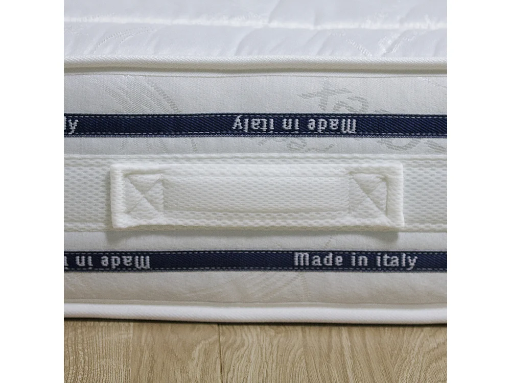 Materasso memory Finlandia singolo 80x190 cm, altezza 22 cm, antiacaro e anatomico, fascia traspirante e maniglie – Comprarredo