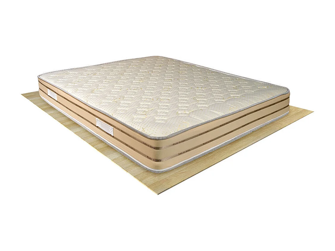 Materasso Corfù a molle in acciaio temperato, matrimoniale 160x190 cm, altezza 23 cm, supporto perimetrale rinforzato – Comprarredo