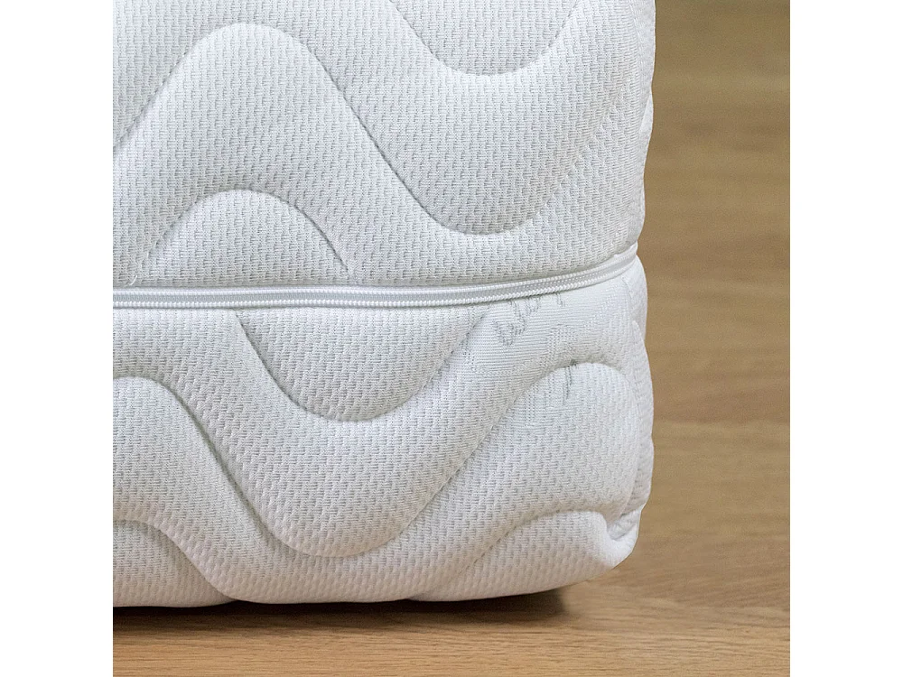 Letto matrimoniale 160x190 con materasso memory Portogallo 24cm agli ioni d'argento, rete ortopedica e cuscino fiocco memory - Comprarredo