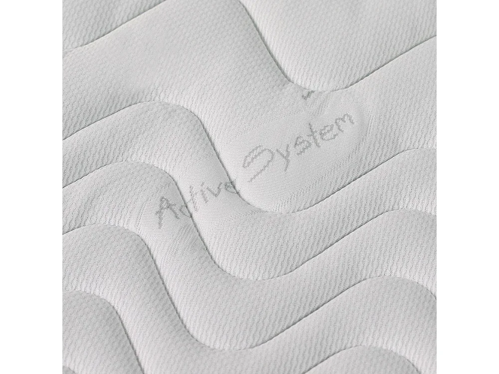 Letto singolo 80x190 con materasso memory Portogallo 24cm agli ioni d'argento, rete ortopedica e cuscino fiocco memory - Comprarredo