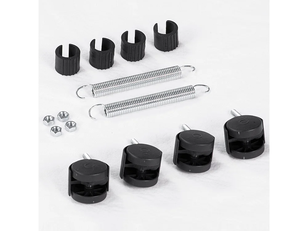 Rete estraibile pieghevole 80x190, con ruote, adatta per letti a cassetto o a scomparsa, con piedi retraibili - Comprarredo